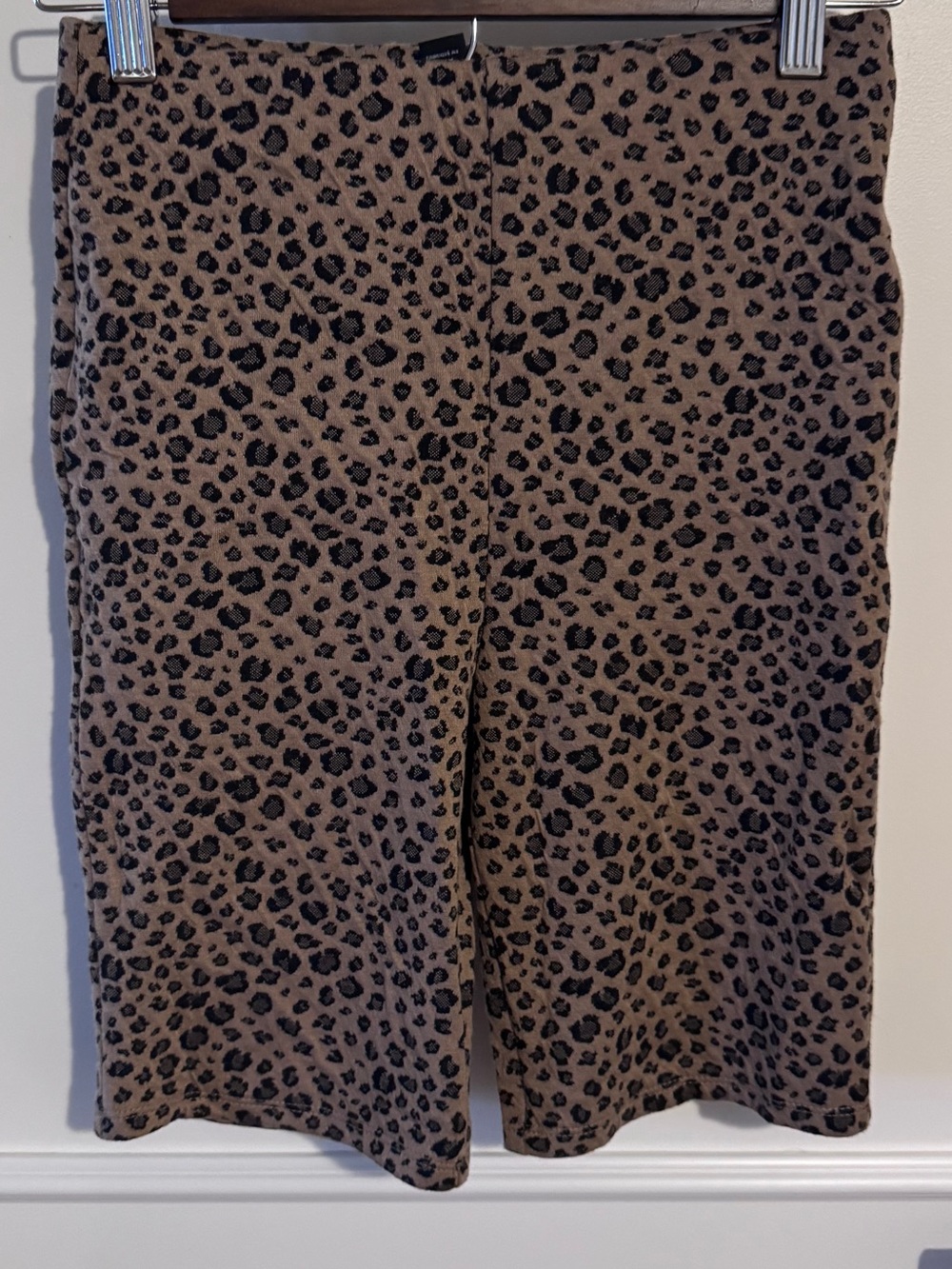 Forever 21 Brown Leopard Print Biker Shorts